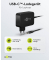 Ladekabel mit Adapter schwarz, Kabellänge: 1,8 m, 65 Watt