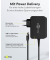 Ladekabel mit Adapter schwarz, Kabellänge: 1,8 m, 65 Watt