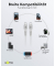 USB 2.0 C-Stecker USB-Kabel 2,0 m weiß