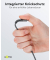 2in1 USB-Kabel 2in1 2,0 m silber, spacegrau