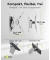 TV-Wandhalterung Caravan TILT (M) silber