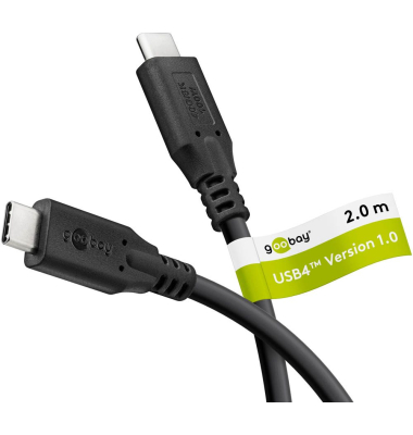 USB 4 USB-Kabel 2,0 m schwarz