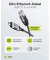 USB-C 3.1RJ45 Kabel 3,0 m silber, schwarz