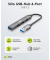 USB-Hub Slim 4-fach grau