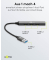 USB-Hub Slim 4-fach grau