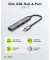 USB-Hub Slim 4-fach grau