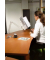 Schwenkarm OFFICE 580101 mit Tischklemme leer grau