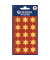 52801  gold Weihn.Schmucketikett Stern20mm
