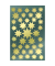 52804  2Bl gold Weihn.Schmucketikett Sterne
