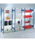 Anbau-Steckregal 100,0 x 40,0 x 200,0 cm blau, verzinkt 5 Fachböden
