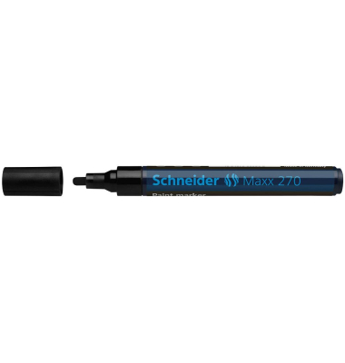 Lackmarker 270, 127001, Pack, schwarz, 1-3mm Rundspitze
