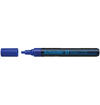 Lackmarker 270, 127003, Pack, blau, 1-3mm Rundspitze