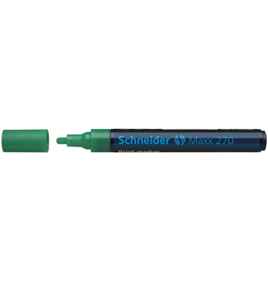Lackmarker 270, 127004, Pack, grün, 1-3mm Rundspitze