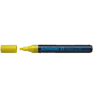 Lackmarker 270, 127005, Pack, gelb, 1-3mm Rundspitze