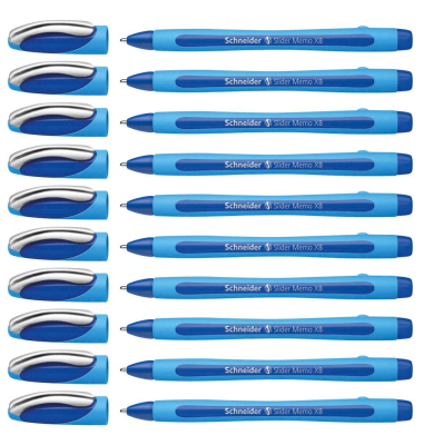 Kugelschreiber Slider Memo Schreibfarbe blau 150203