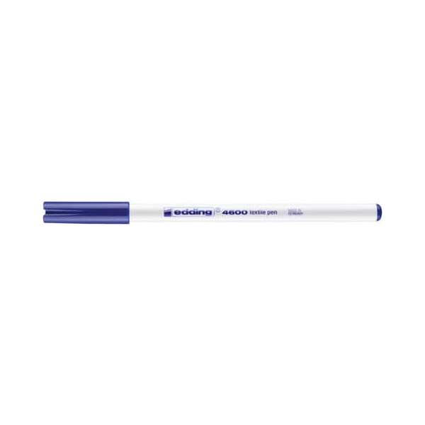 4004764023059 - 10 x Textilpen edding 4600 Rundspitze 1mm blau 4004764023059 - 10 x Textilpen edding 4600 Rundspitze 1mm blau