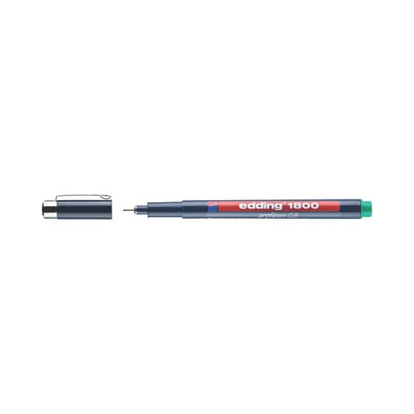 4004764044382 - Fineliner 1800 profipen grün 05 mm  4004764044382 Edding
