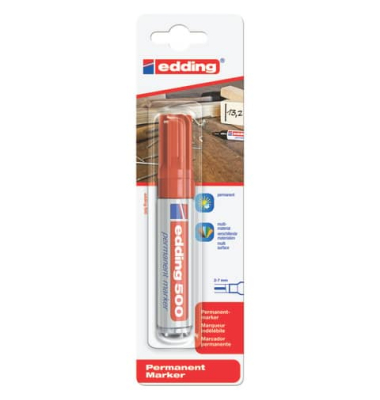 Permanentmarker, ED500SB, Blister, rot, 2-7mm Keilspitze