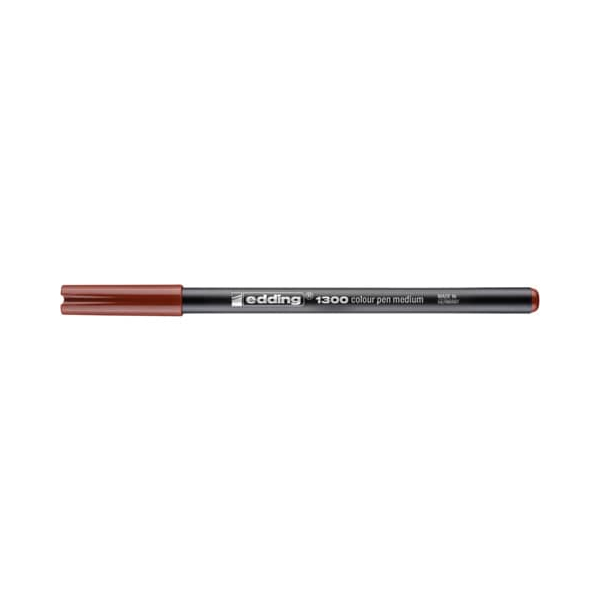 10 Stück Edding Faserschreiber 1300 braun 2mm  4004764288175 Edding