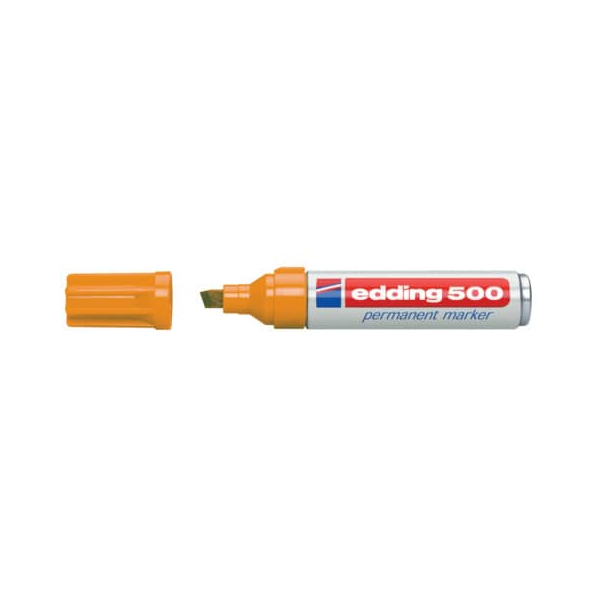 10 Stück Edding Permanentmarker 500, 4-500006, Stück, orange, 2-7mm Keilspitze 4004764373680 Edding