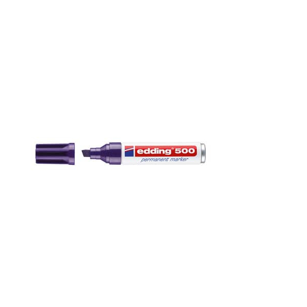 10 Stück Edding Permanentmarker 500, 4-500008, Stück, violett, 2-7mm Keilspitze 4004764373703 Edding