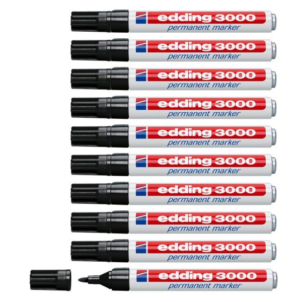 4004764427079 - 3000 Schreibfarben Schwarz Produktfarbe Schwarz Weiß Gehäusematerial Kunststoff Menge pro Packung 10 Stück(e) (4-3000001) 4004764427079 - 3000 Schreibfarben Schwarz Produktfarbe Schwarz Weiß Gehäusematerial Kunststoff Menge pro Packung 10 Stück(e) (4-3000001)
