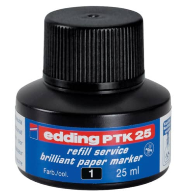 Nachfüllfarbe PTK 25 Pigmentmarker schwarz