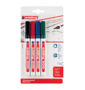 Permanentmarker 400, 400-4-4999, Packung, 4-farbig sortiert, 1mm Rundspitze