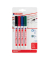 Permanentmarker 400 4er Etui farbig sortiert 1mm Rundspitze Blister