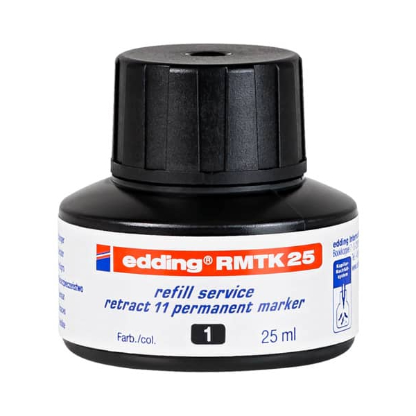 4004764872022 - Nachfüllfarbe MTK25 Permanentmarker schwarz 25ml 4004764872022 25 Milliliter