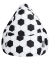 BeanBag Fussball XL Sitzsack schwarz