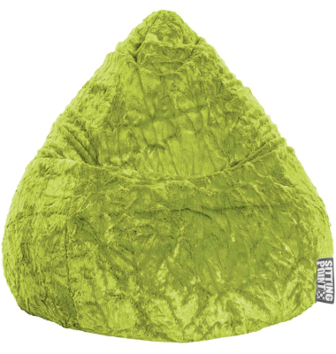 Beanbag Fluffy L Sitzsack grün