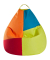 Harlekin XL Sitzsack bunt