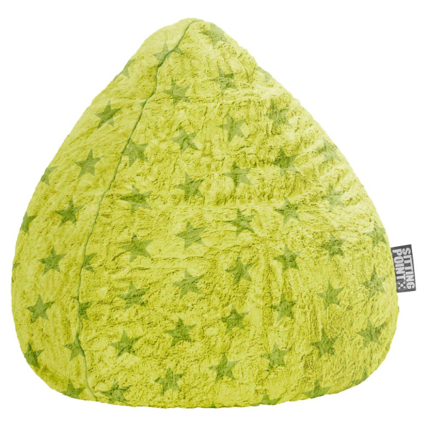 4005380427344 - Fluffy Stars L Sitzsack grün 4005380427344 SITTING POINT