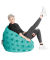 Fluffy Stars XL Sitzsack blau