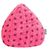Fluffy Stars XL Sitzsack rot