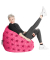 Fluffy Stars XL Sitzsack rot