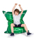 Little BigBag Soccer Sitzsack grün