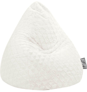 FLUFFY HEARTS XL Sitzsack weiß