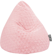 FLUFFY HEARTS XL Sitzsack rot