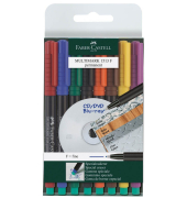 Folienstift Multimark 1513 F farbig sortiert 0,6 mm 8er Etui permanent