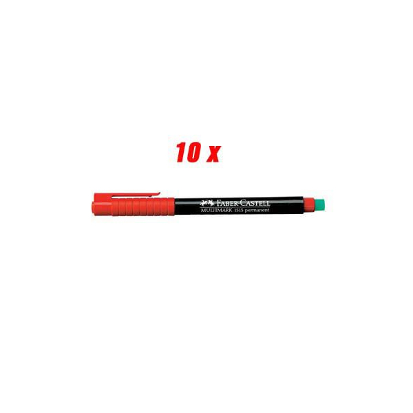 4005401020158 - Folienstift Multimark 1513 F rot 06 mm 10er Etui permanent 4005401020158 10 Stück