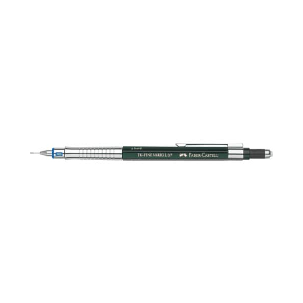 4005401357001 - Druckbleistift TK-FINE VARIO L 135700 Härte B 07mm grün mit Radiergummi 4005401357001 Faber-Castell