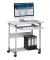 Computertisch, 77cm (H), 75x53,4cm (BxT), rechteckig, grau / grau