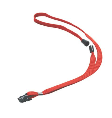 Textilband für Namensschilder rot 10mmx44cm
