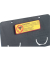Namensschilder Clip-Card mit Magnet schwarz
