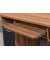 Schreibtischkombination 0484-87, 75cm (H), 145x70cm (BxT), rechteckig, walnuss    schwarz / walnuss