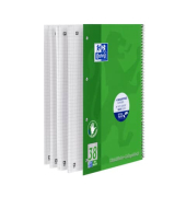Collegeblock 100050405 Linkshänder, Lineatur 38 / kariert mit Rand innen/außen, A4+, 90g, grün, 80 Blatt