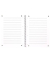 Collegeblock 100050345 Noten, Lineatur 14 / Notenlinien, A4+, 90g, blau, 50 Blatt
