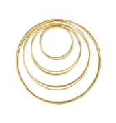 Metallringe-Set beschichtet sortiert gold 10 St.